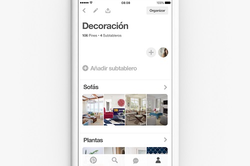 contenido en Pinterest